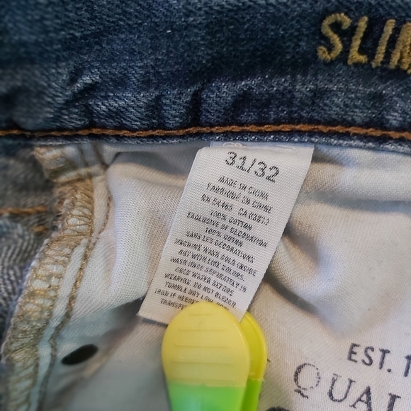 𝅺📣2/40$📣 AMERICAN EAGLE slim straight men's distress jeans size 31 - Picture 9 of 10